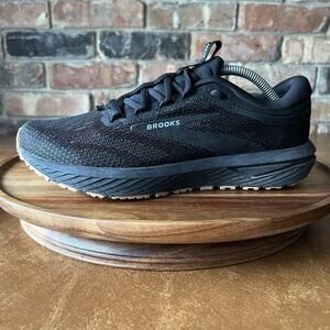 Brooks Revel 7 Womens Size 8 Black Gum Road Running Walking Shoes Sneakers